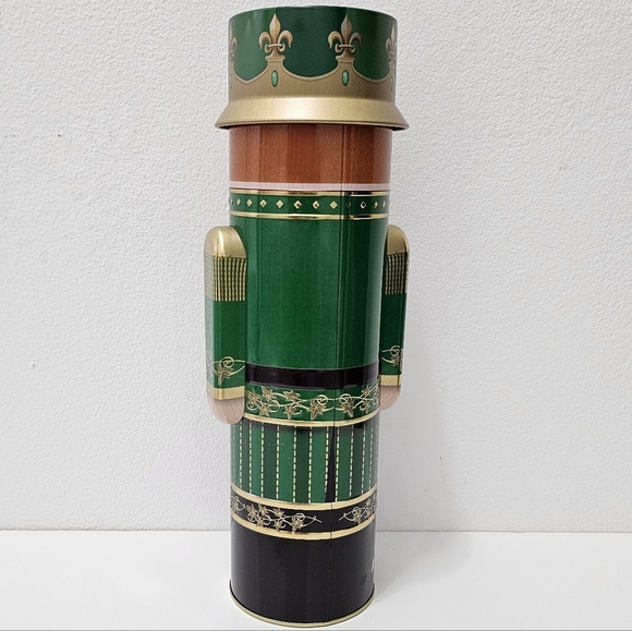 Green & Gold Nutcracker Metal Tin Canister - Picture 11 of 16
